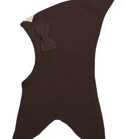 Racing Kids Elefanthue - Uld/Bomuld - 2-lags - Brun m. Sløjfe