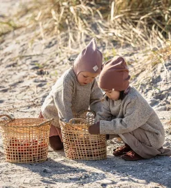 Racing Kids Elefanthue - Uld/Bomuld - 2-lags - Acorn m. Sløjfe