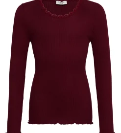 Rosemunde Bluse - Rib - RkBalta - Lace - Tawny Port