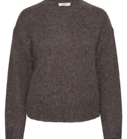 Rosemunde Bluse - Strik - Uld - Brown Grey Melange
