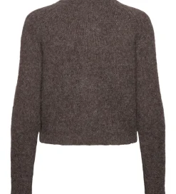 Rosemunde Cardigan - Strik - Uld - Brown Grey Melange