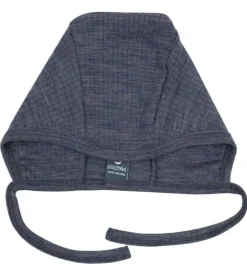 Smallstuff Babyhjelm - Uld - Denim Melange