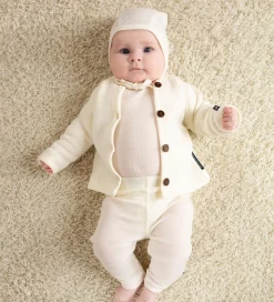 Smallstuff Babyhjelm - Uld - Off White