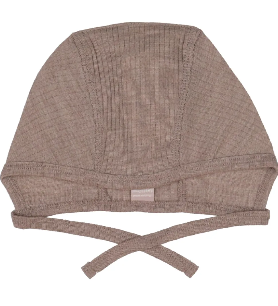 Smallstuff Babyhjelm - Uld - Soft Powder