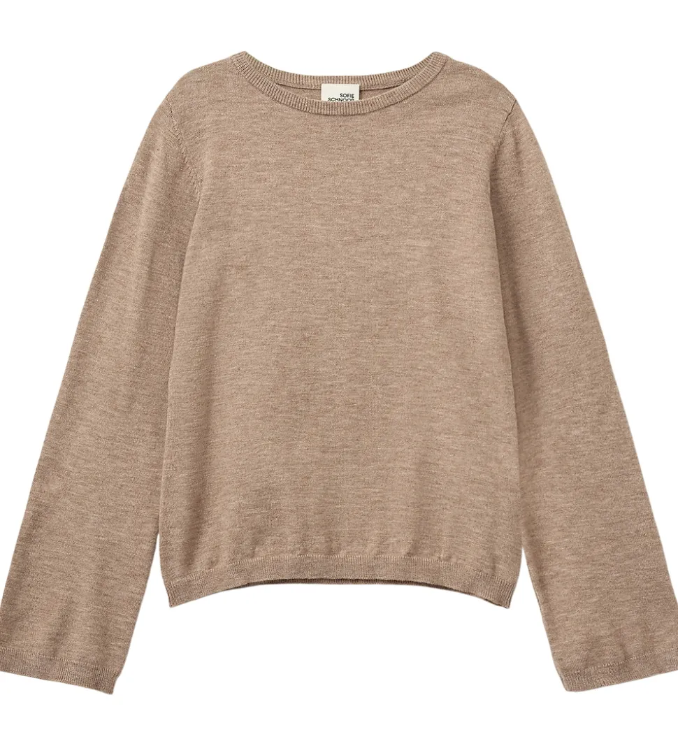 Sofie Schnoor Bluse - Uld - Strik - Vivosy - Deer Melange