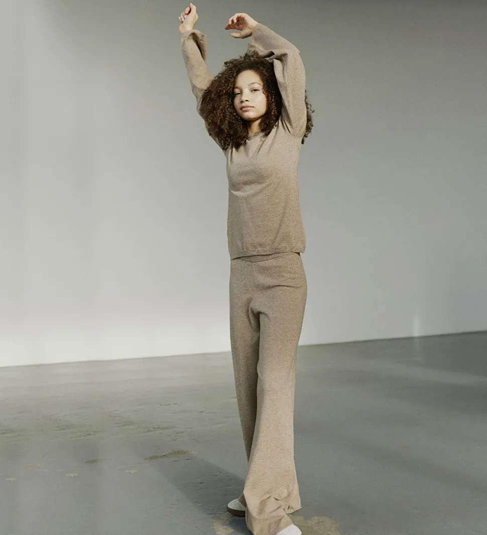 Sofie Schnoor Bluse - Uld - Strik - Vivosy - Deer Melange