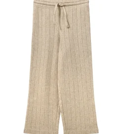 Sofie Schnoor bukser - LovaSK - Beige m. Hulmønster