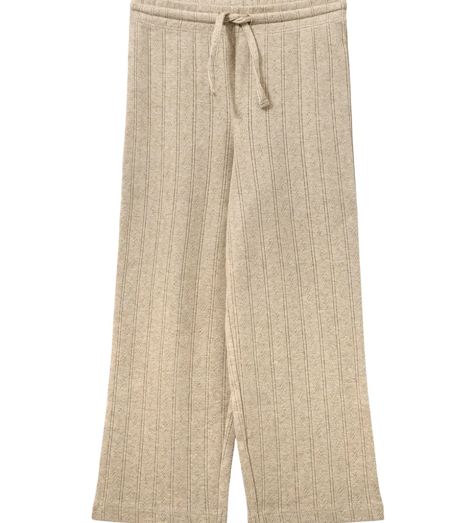 Sofie Schnoor bukser - LovaSK - Beige m. Hulmønster