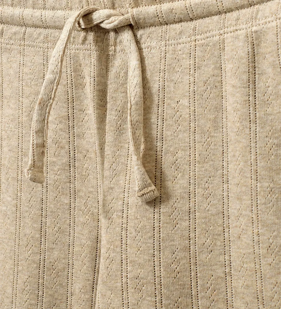 Sofie Schnoor bukser - LovaSK - Beige m. Hulmønster