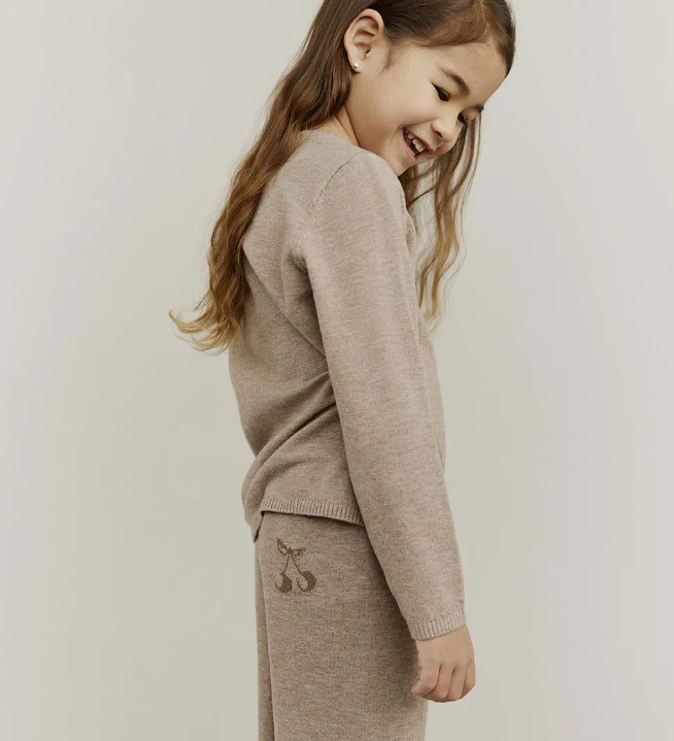 Sofie Schnoor Bukser - Uld - Strik - Lovask - Brunmeleret