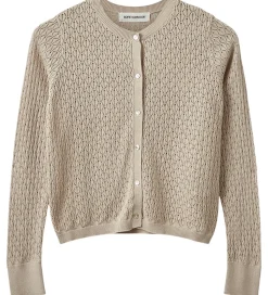 Sofie Schnoor Cardigan - Strik - CisseSY - Beige m. Hulmønster