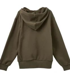 Sofie Schnoor Girls Hættetrøje - Simona - Crocodile Green m. Pri