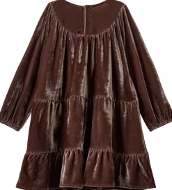 Sofie Schnoor Kjole - Velour - SelineSB - Brun