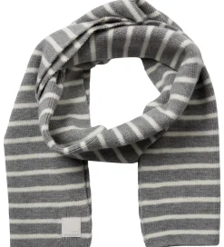 Sofie Schnoor Tørklæde - Strik - Lailasy - Gråmeleret m. Striber