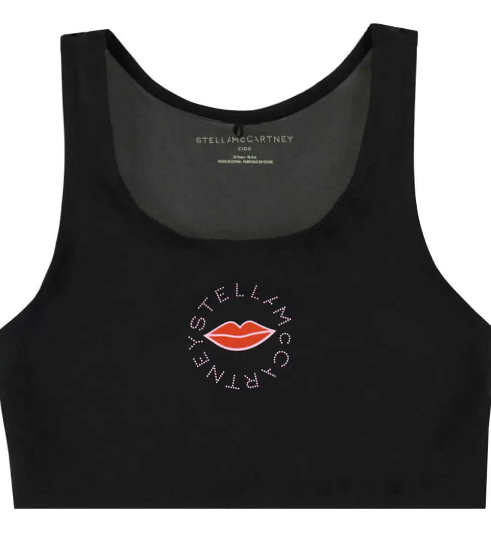 Stella McCartney Kids Badetop - UV50+ - Sort m. Læber