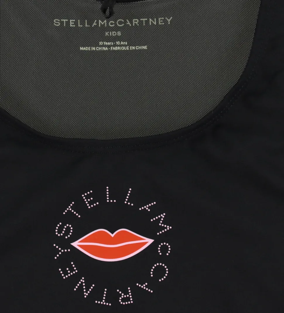 Stella McCartney Kids Badetop - UV50+ - Sort m. Læber