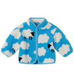 Stella McCartney Kids Fleecejakke - Lyseblå m. Skyer/Får