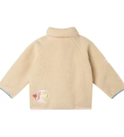 Stella McCartney Kids Fleecejakke - Beige m. Fugle