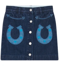 Stella McCartney Kids Nederdel - Denim - Blå m. Hestesko