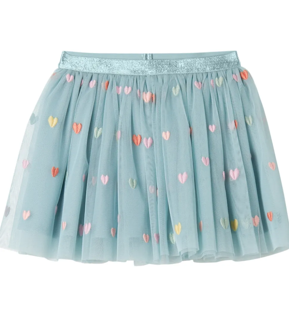 Stella McCartney Kids Tylnederdel - Lyseblå m. Hjerter