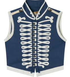 Stella McCartney Kids Vest - Navy m. Hvid