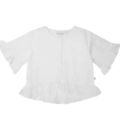 That's Mine Skjorte - Ibbi - Brilliant White m. Hulmønster