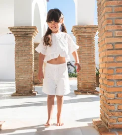 That's Mine Skjorte - Ibbi - Brilliant White m. Hulmønster