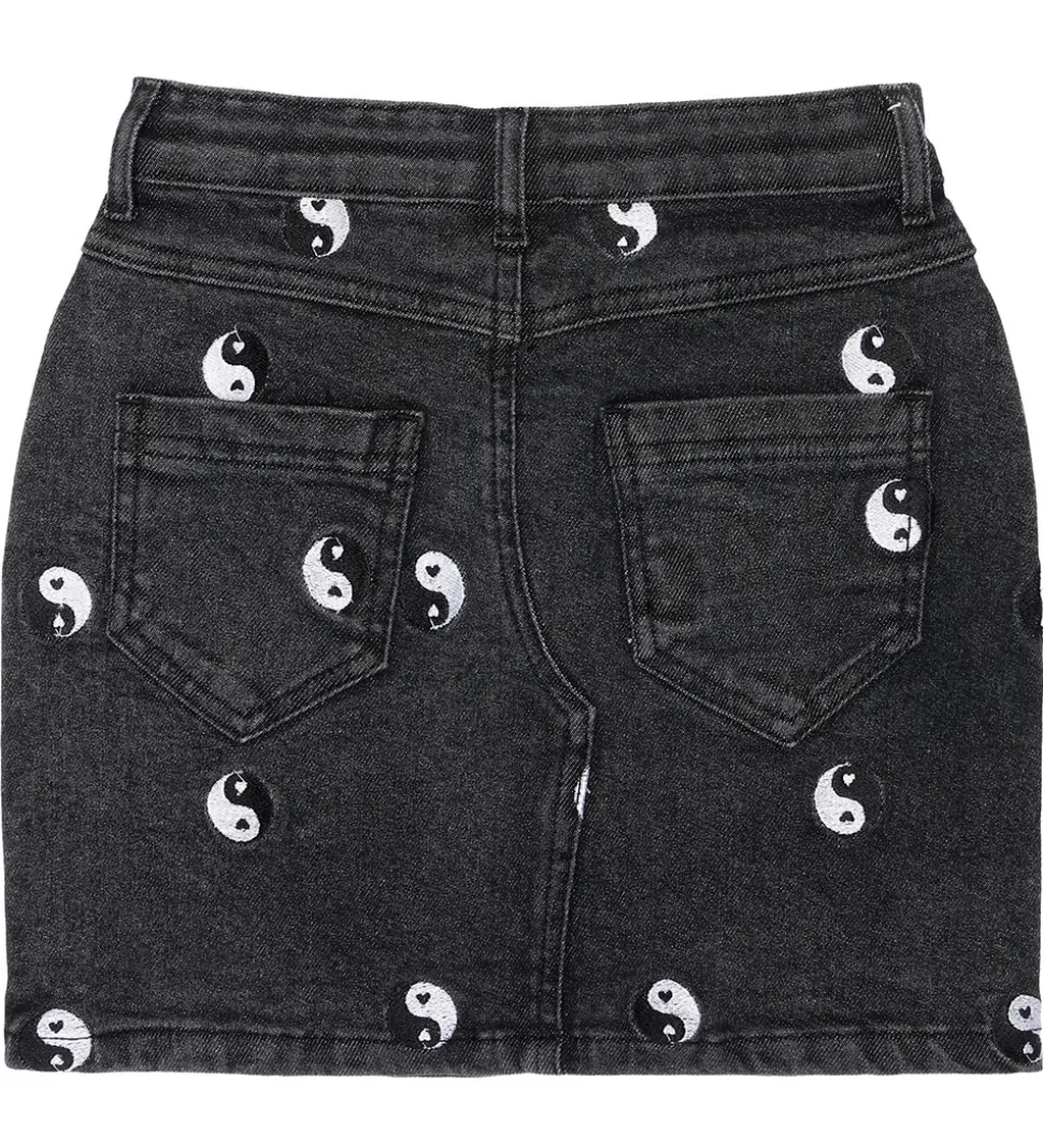 The New Nederdel - TnLykke - Black Denim Wash