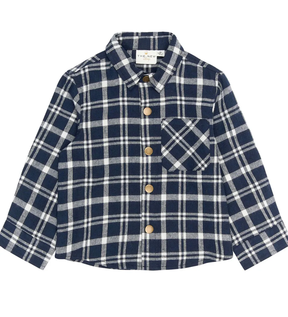 The New Siblings Skjorte - TnstRiggs - Flannel - Navy Blazer Che
