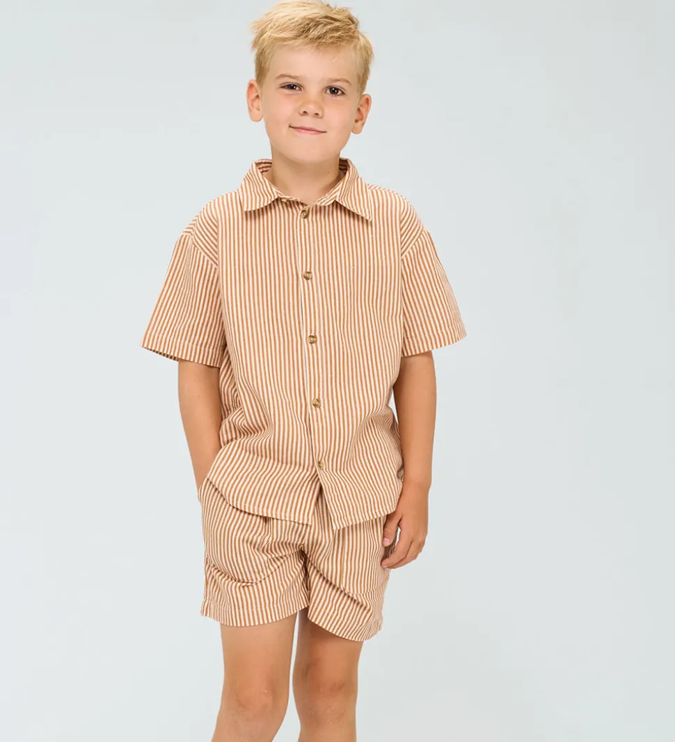 The New Skjorte - TnOllie - Indian Tan Striped
