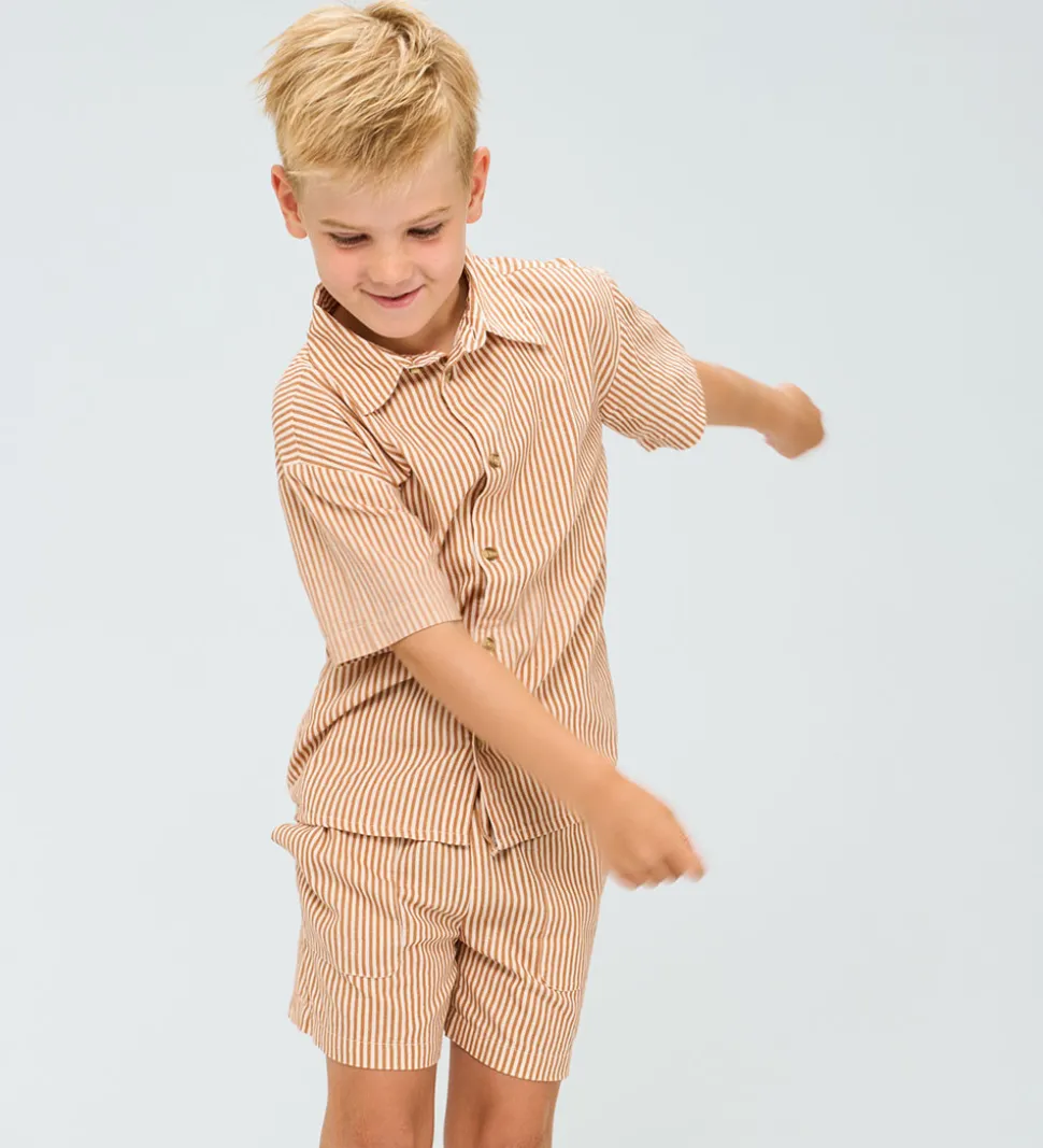 The New Skjorte - TnOllie - Indian Tan Striped