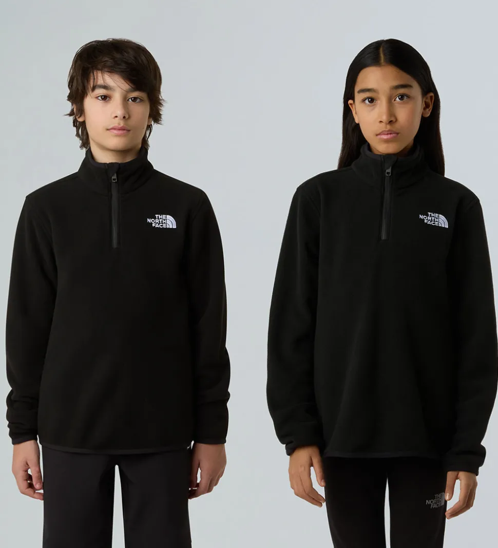 The North Face Fleecetrøje - Glacier - 1/4 Zip - Sort
