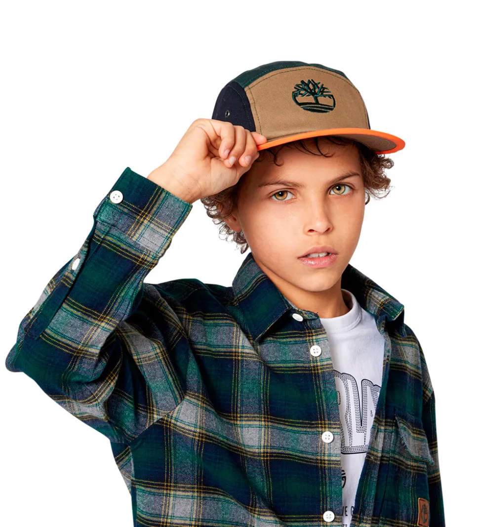 Timberland Skjorte - Mørkegrøn m. Tern