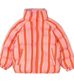 Tiny Cottons Dynejakke - Retro Stripes - Summer Red/Pink