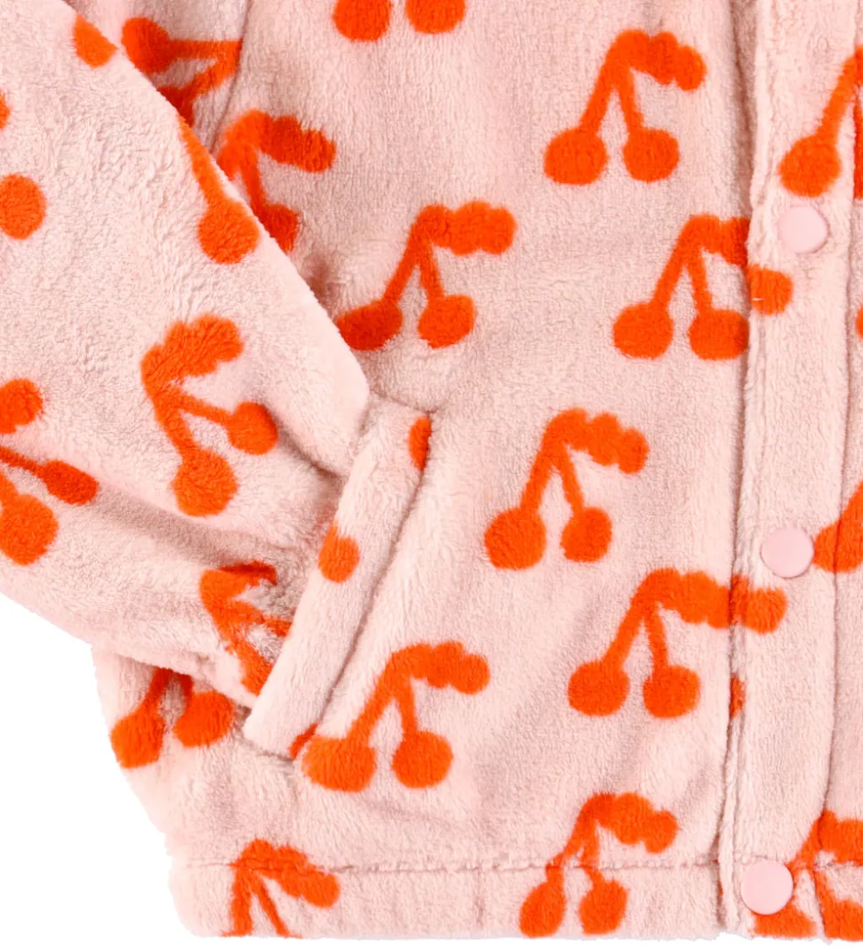 Tiny Cottons Fleecejakke - Cherries - Wild Rose