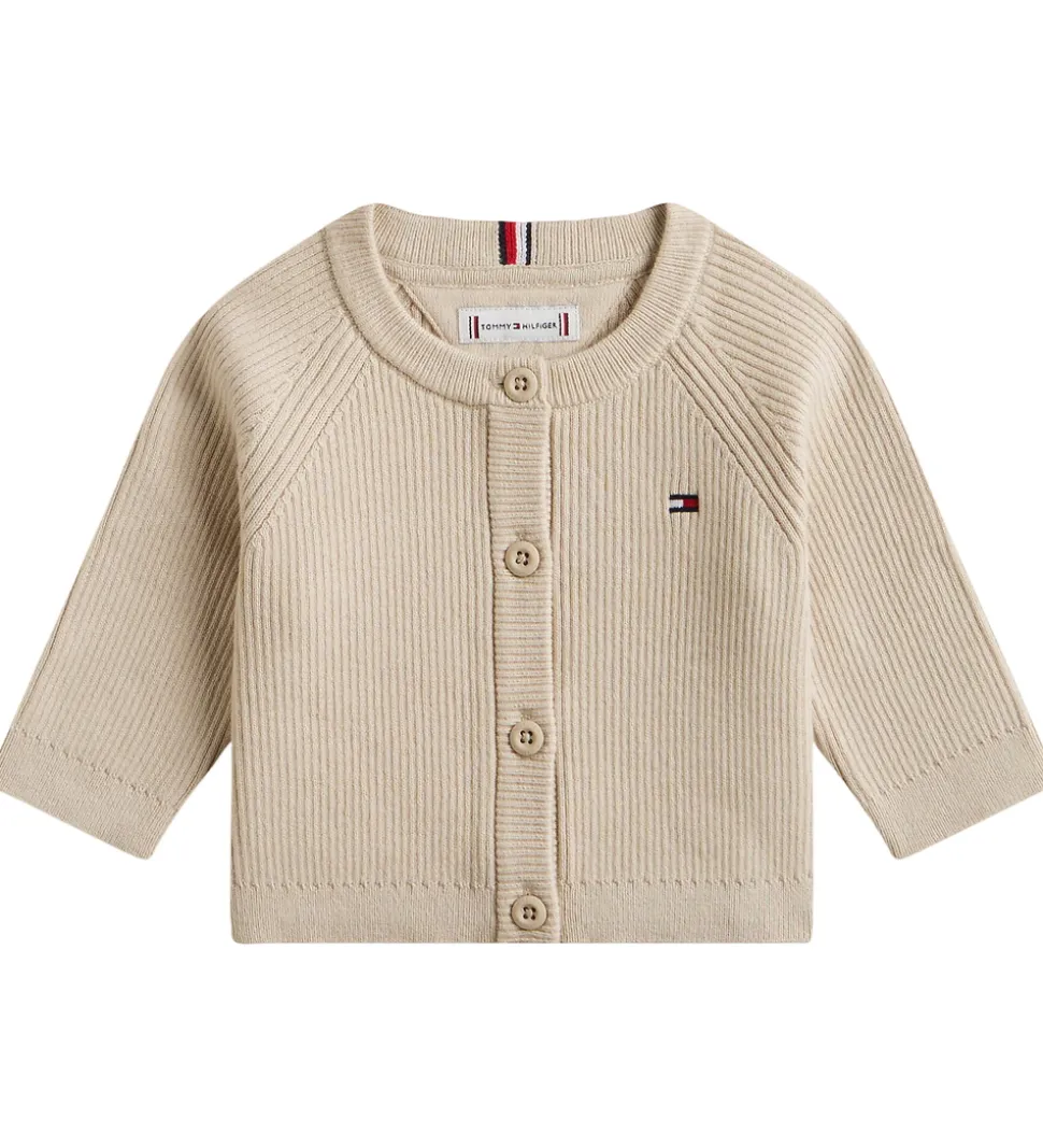Tommy Hilfiger Cardigan - Strik - Regular - Gulf Sand/Beige