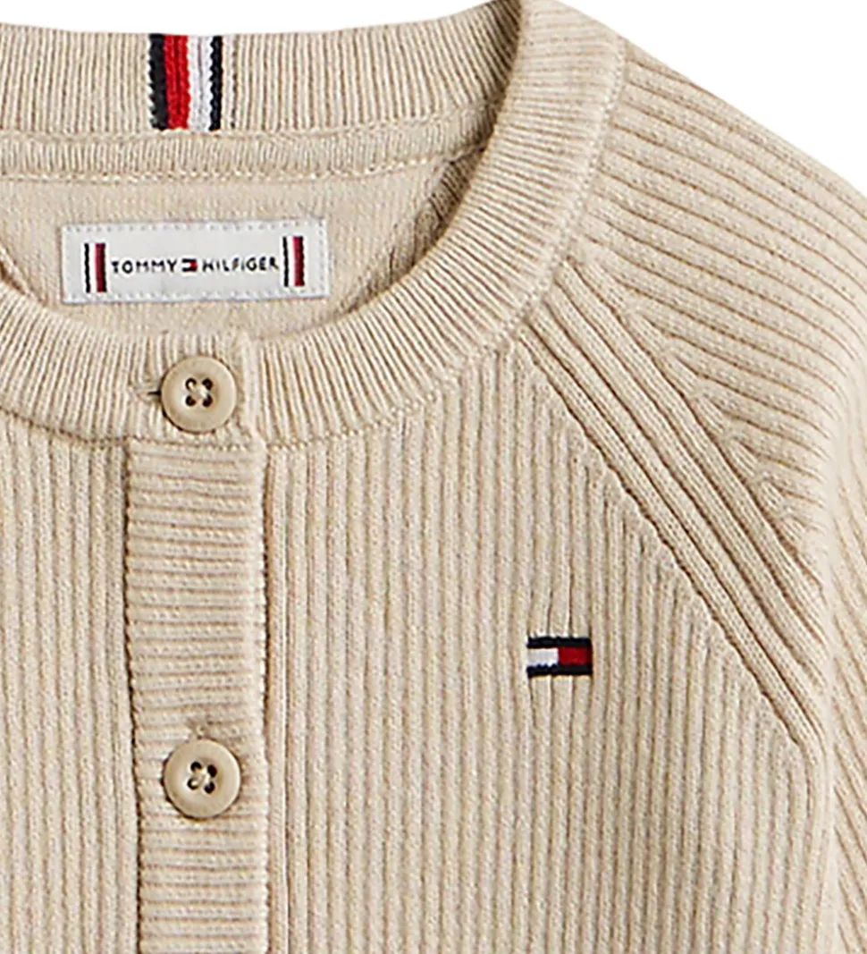 Tommy Hilfiger Cardigan - Strik - Regular - Gulf Sand/Beige