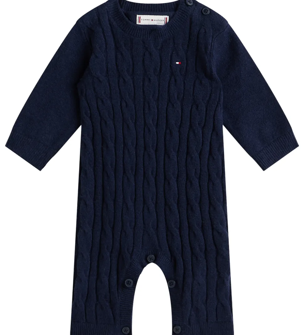 Tommy Hilfiger Heldragt - Strik - Cable - Dark Night Navy