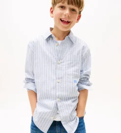 Tommy Hilfiger Skjorte - Multi Stripe - Breezy Blue