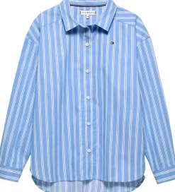 Tommy Hilfiger Skjorte - Stripe - Light Powdery Blue Stripes