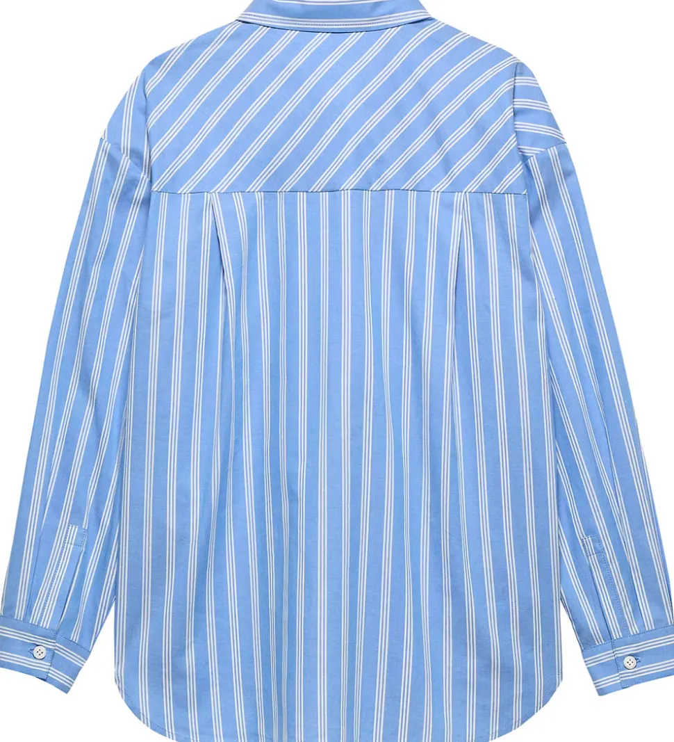 Tommy Hilfiger Skjorte - Stripe - Light Powdery Blue Stripes