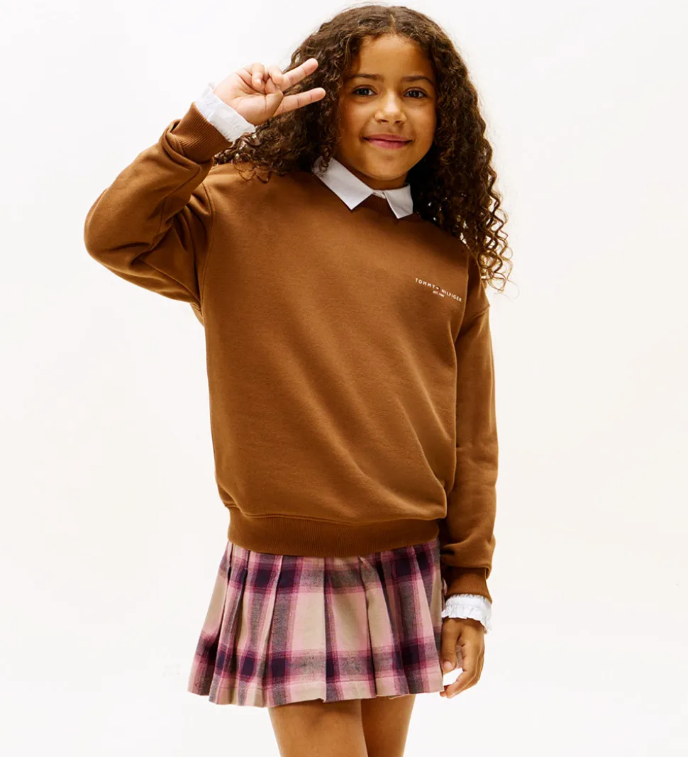 Tommy Hilfiger Sweatshirt - Mini Corp - Pecan Nutbrown