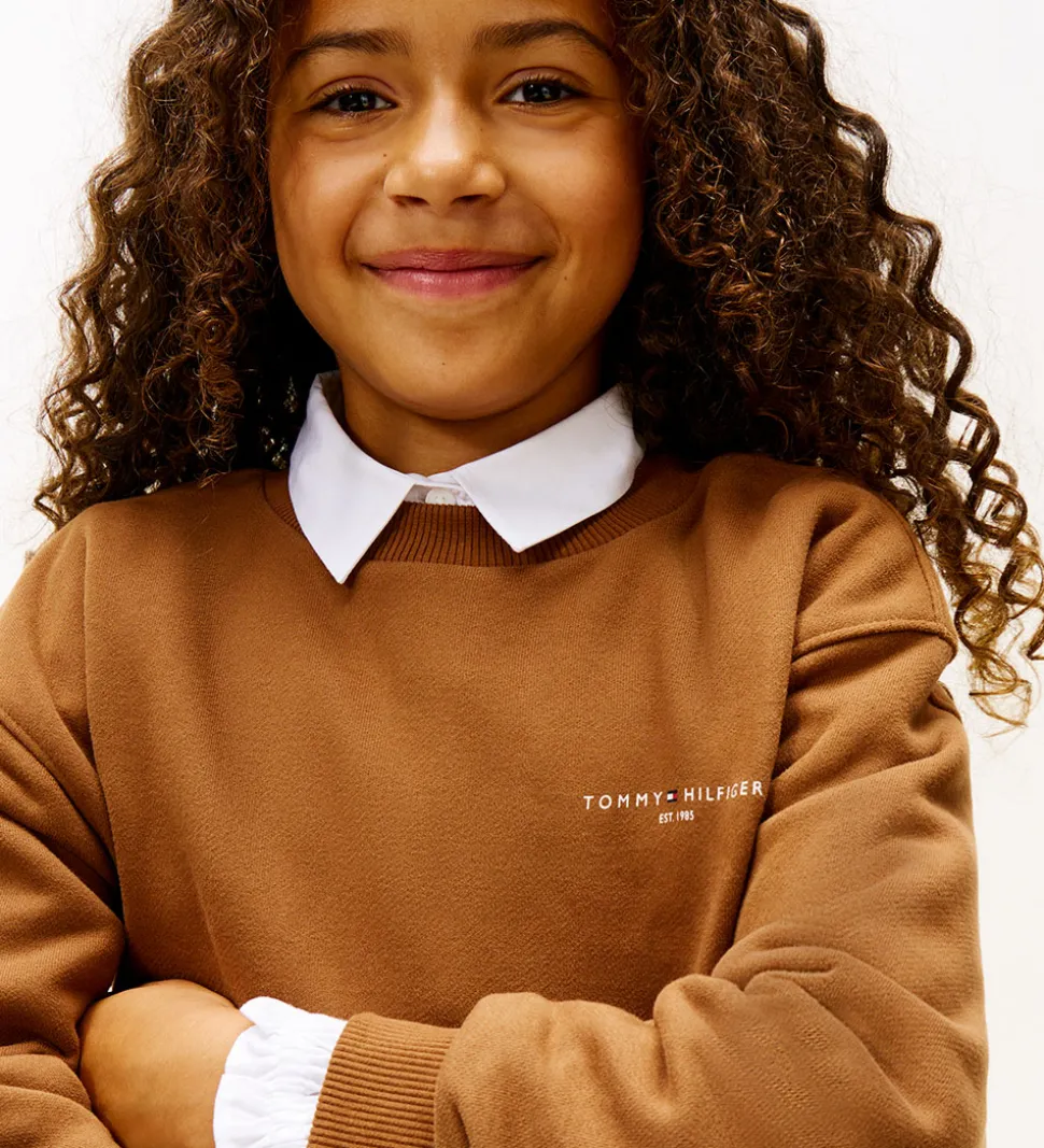 Tommy Hilfiger Sweatshirt - Mini Corp - Pecan Nutbrown