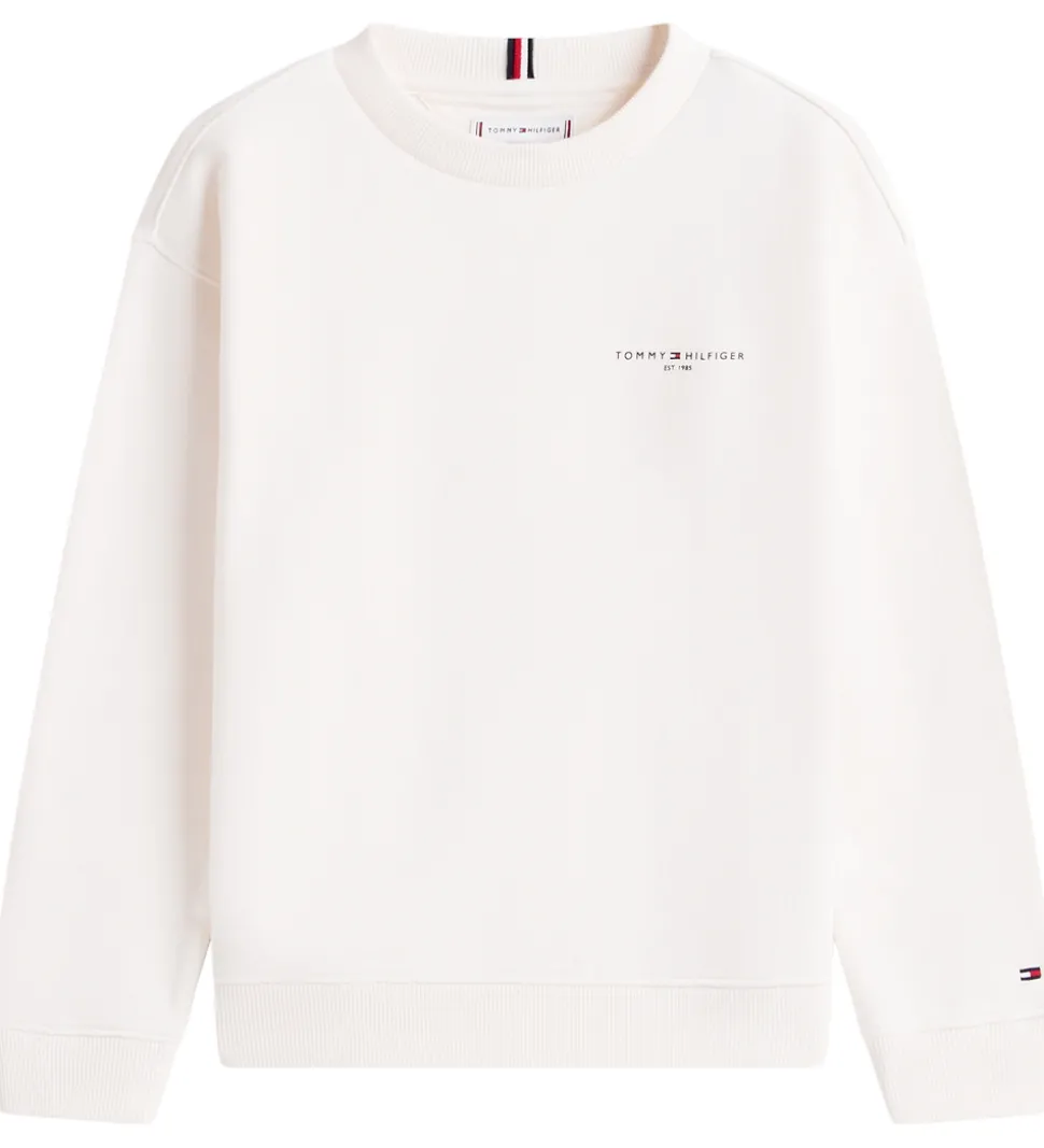 Tommy Hilfiger Sweatshirt - Mini Corp - Ancient Whitewhite