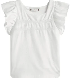 Tommy Hilfiger Top - Ruffle - Hvid