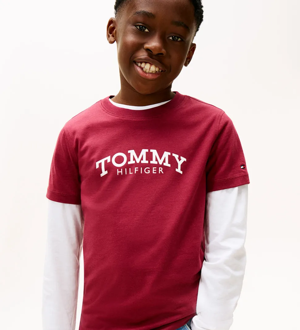 Tommy hilfiger T-shirt - Monotype - Rich Cherrry/Purple