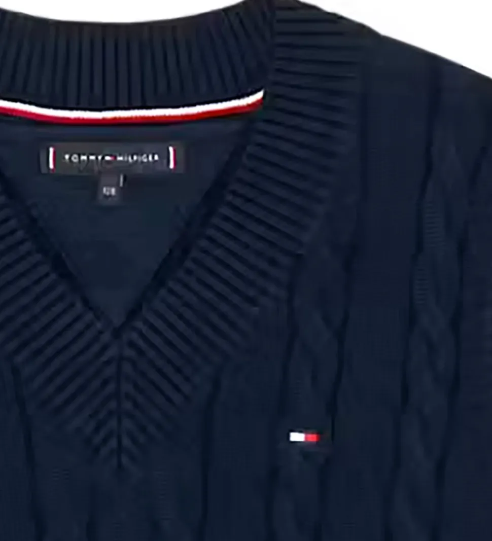 Tommy Hilfiger Vest - Strik - Dark Night Navy