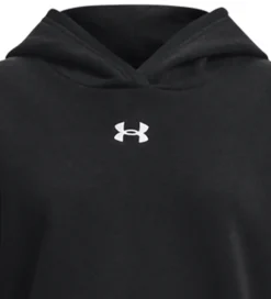 Under Armour Hættetrøje - Cropped - Rival - Sort