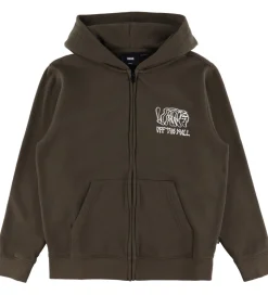 Vans Cardigan - Rippled - Coal Brown m. Print