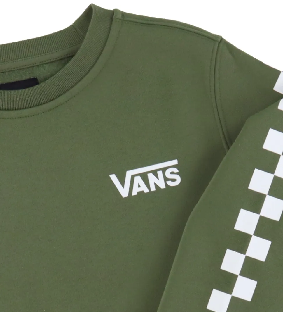 Vans Sweatshirt - Exposition Check II - Pine Forest m. Print